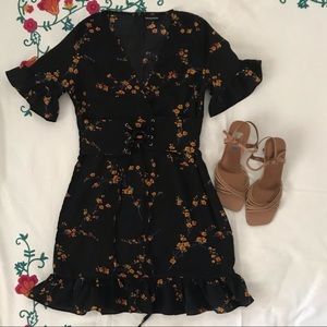 NWOT PLT floral corset dress